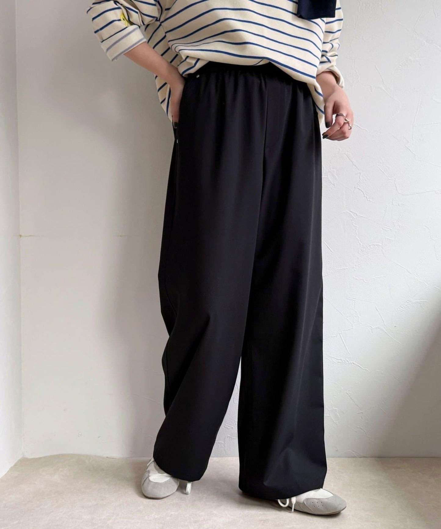 TR 易穿半闊腿褲