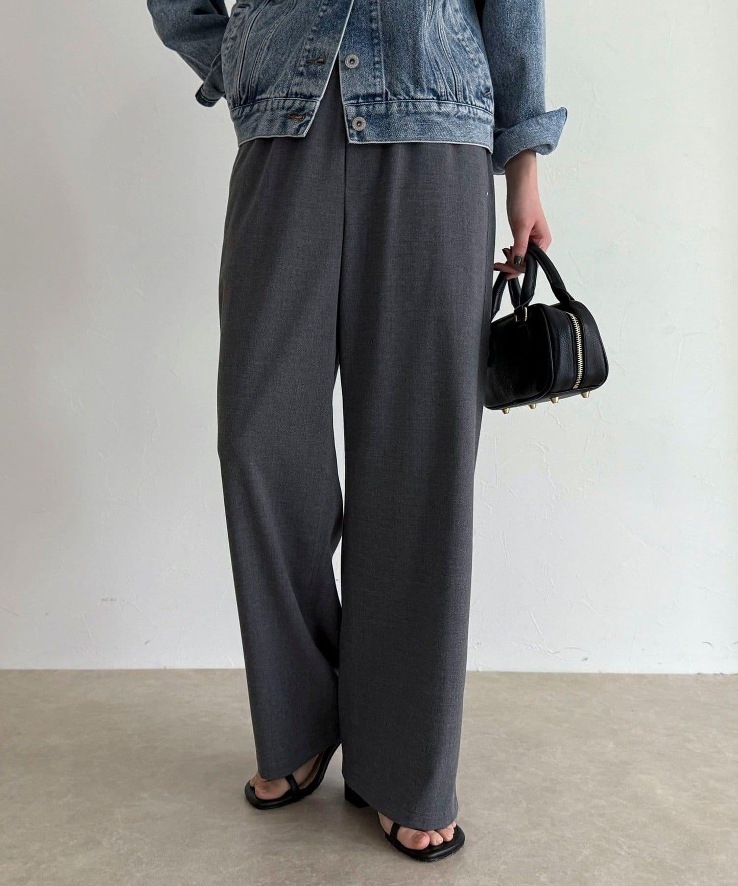 TR 易穿半闊腿褲