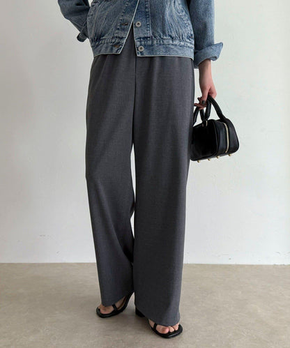 TR 易穿半闊腿褲