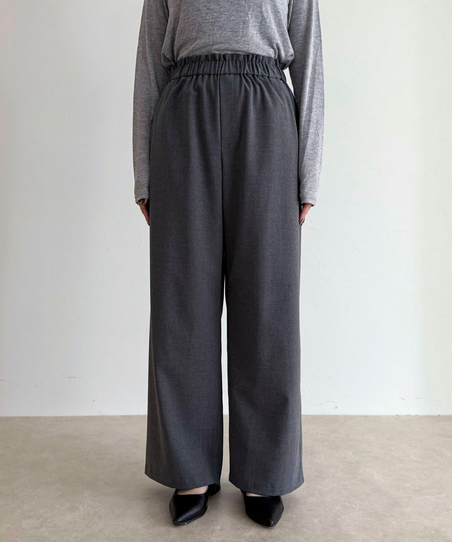 TR 易穿半闊腿褲