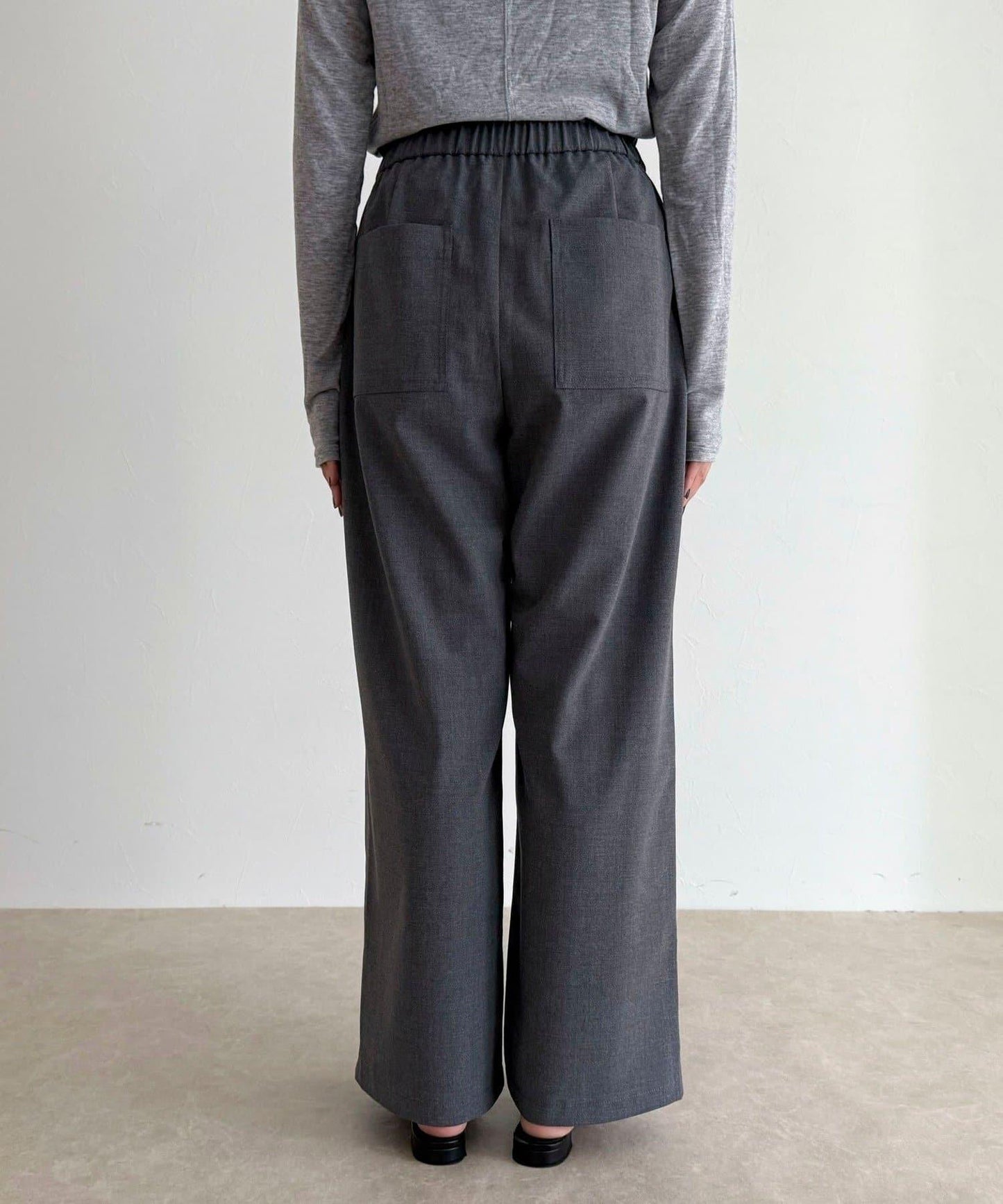 TR 易穿半闊腿褲