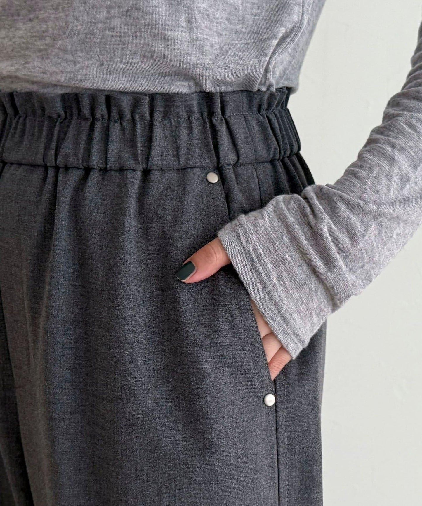 TR 易穿半闊腿褲