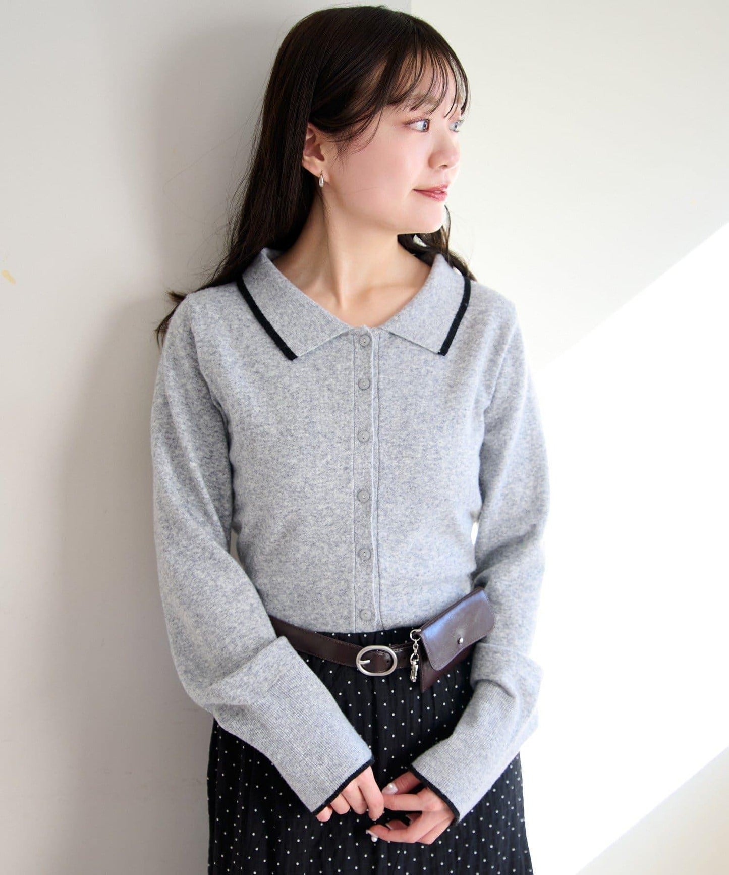 針織背心開衫套裝