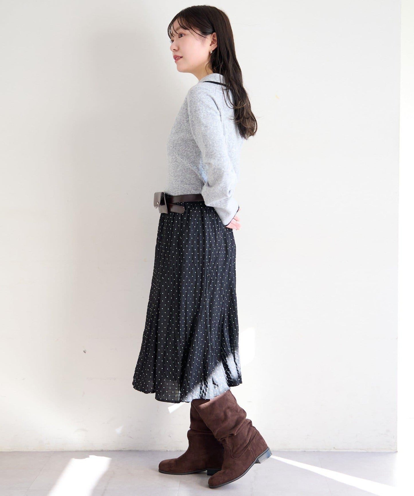 針織背心開衫套裝