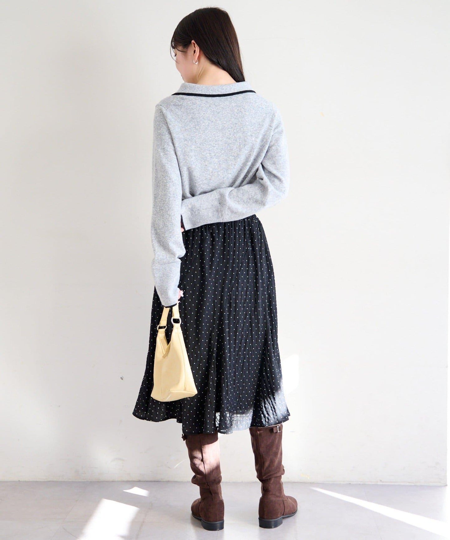 針織背心開衫套裝