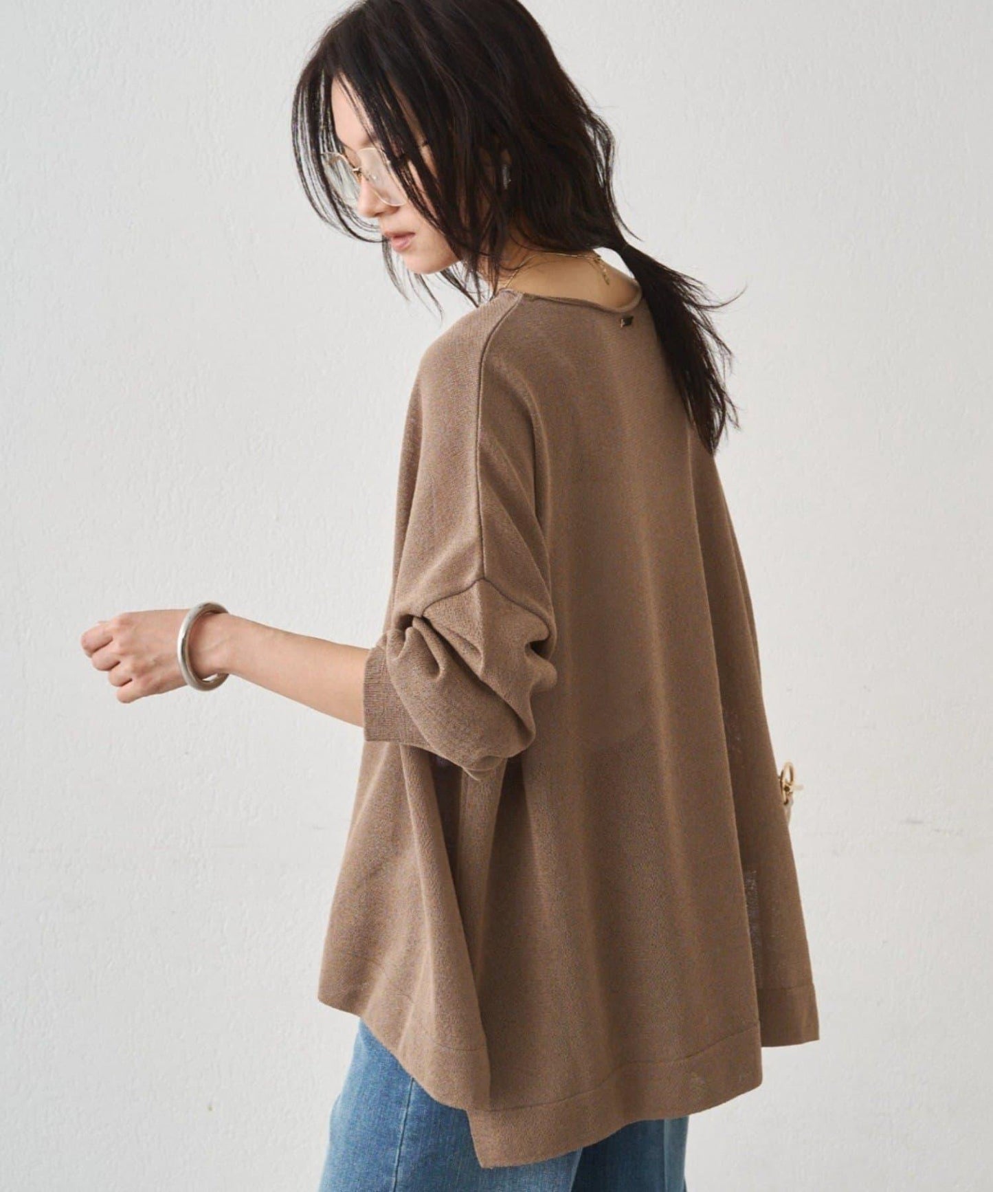 和紙天竺面料 針織上衣