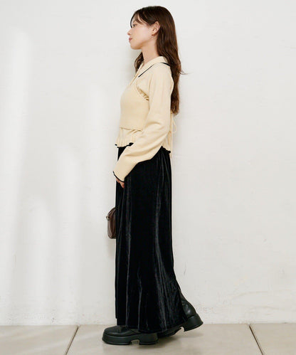 針織背心開衫套裝