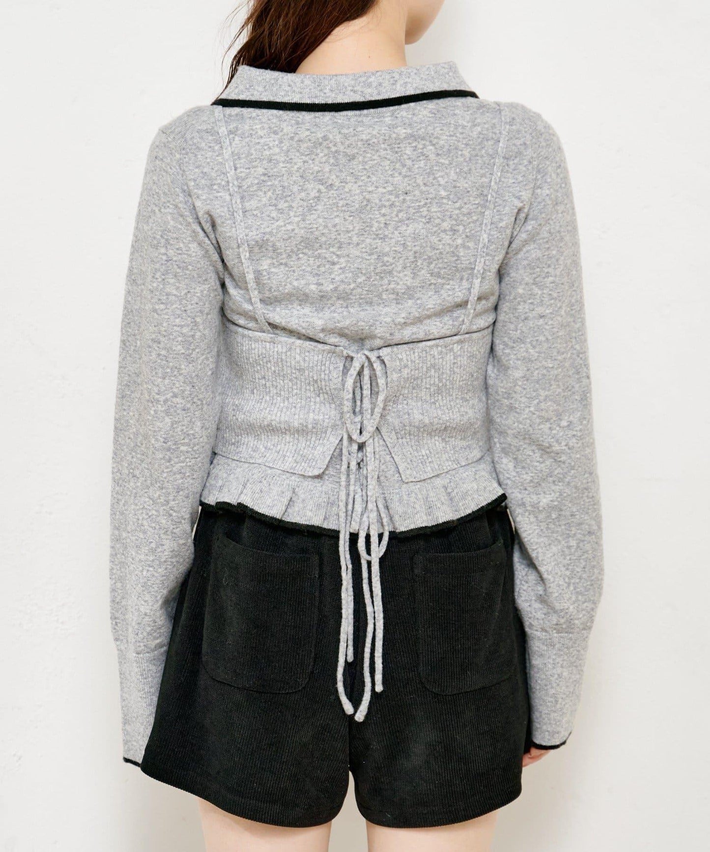 針織背心開衫套裝