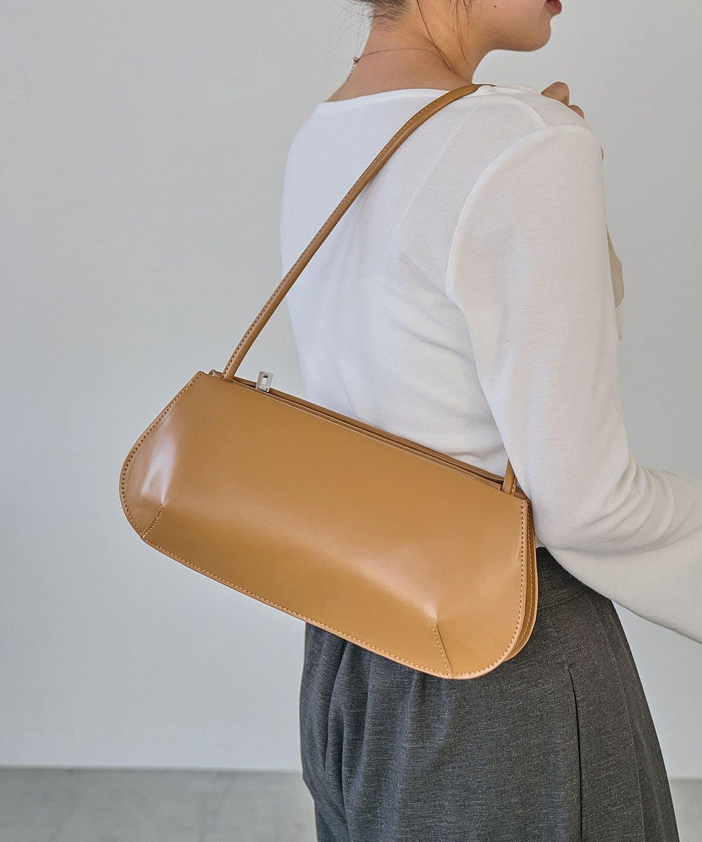 雙層極簡寬版包袋