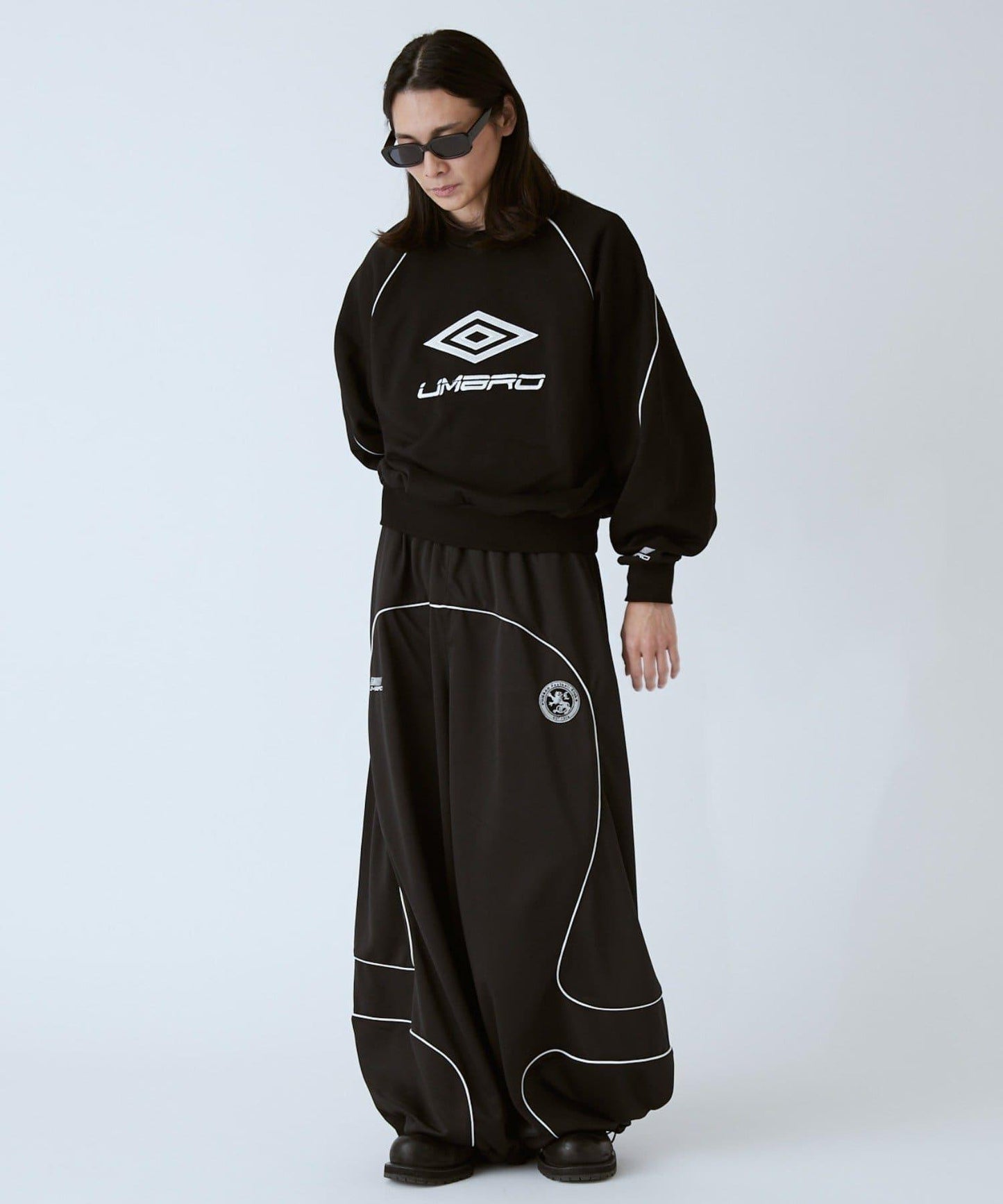 UMBRO×Lui's 弧形版型 運動長褲