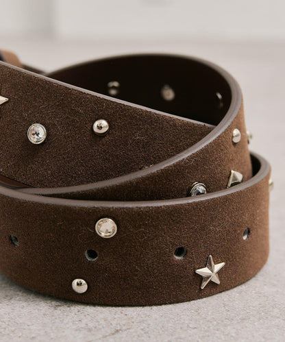 鉚釘裝飾腰帶