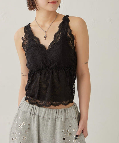 扇貝蕾絲 SCALLOP LACE CAMI 吊帶背心