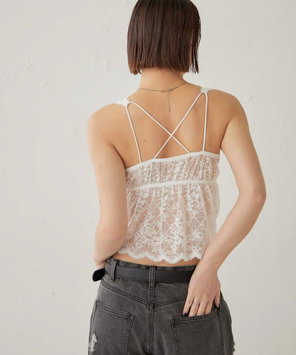 扇貝蕾絲 SCALLOP LACE CAMI 吊帶背心