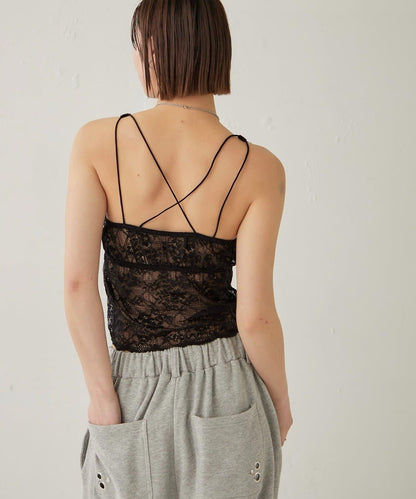 扇貝蕾絲 SCALLOP LACE CAMI 吊帶背心