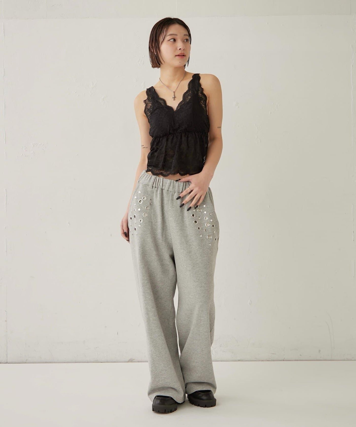 扇貝蕾絲 SCALLOP LACE CAMI 吊帶背心