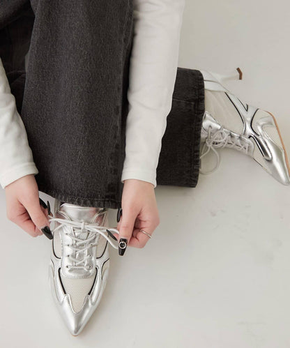 MESH HEEL SNEAKERS