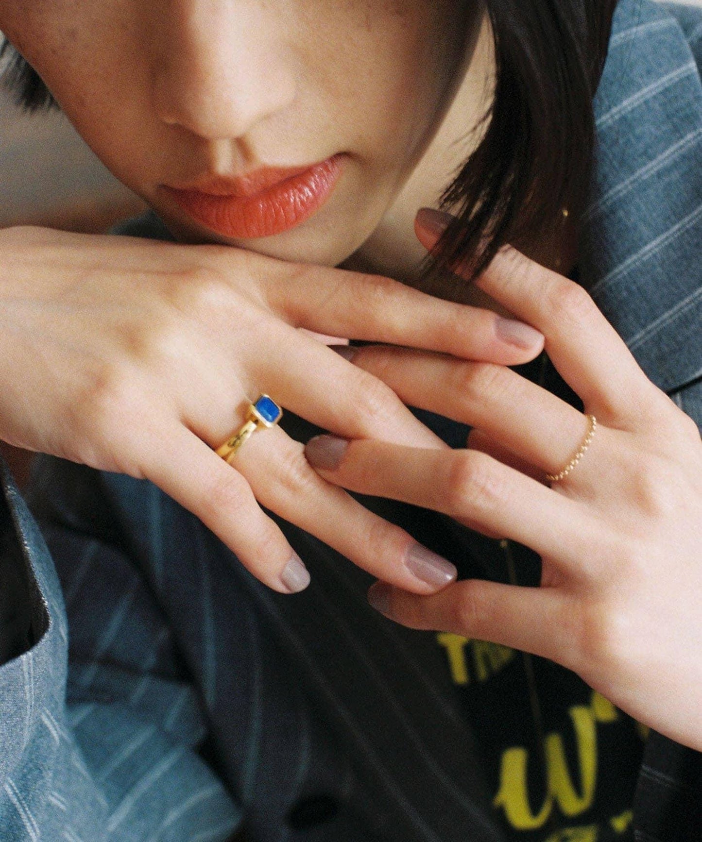 decor『デコール』 石質青金石戒指