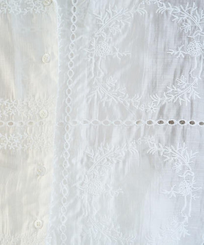 拼接風滿版刺繡 寬鬆 可成套搭配 褲子