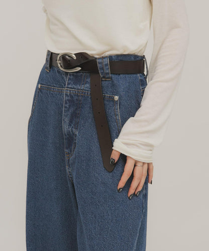 金屬扣設計 皮革 腰帶