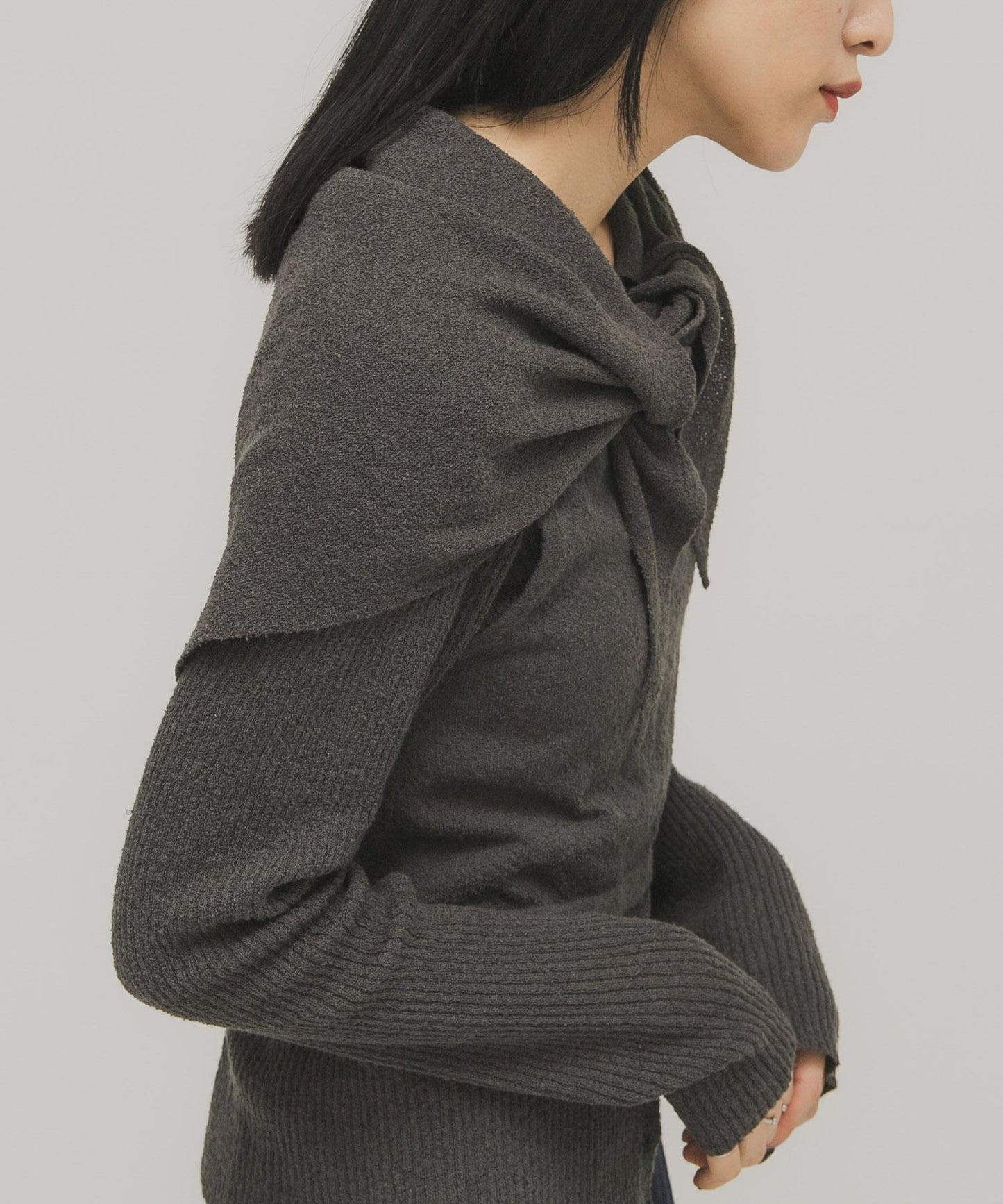 小款 三角 圈圈紗 圍巾