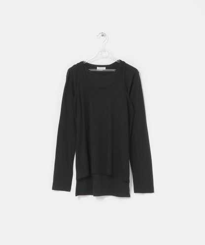 layered long set tee T恤