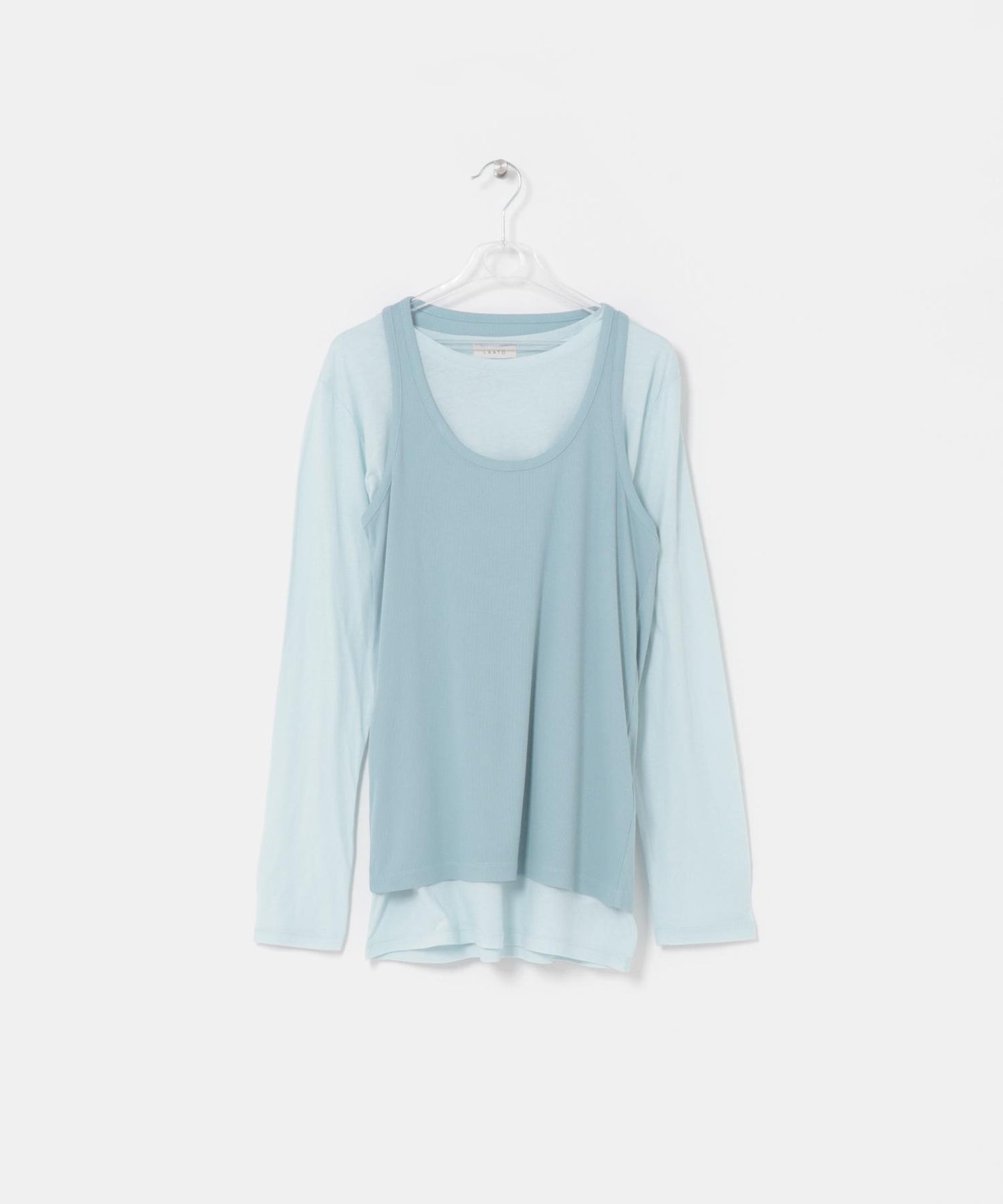 layered long set tee T恤
