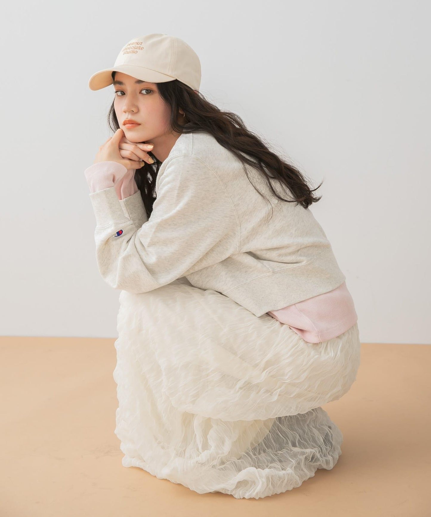 聯名款 CHAMPION×SENSE OF PLACE 衛衣面料開衫