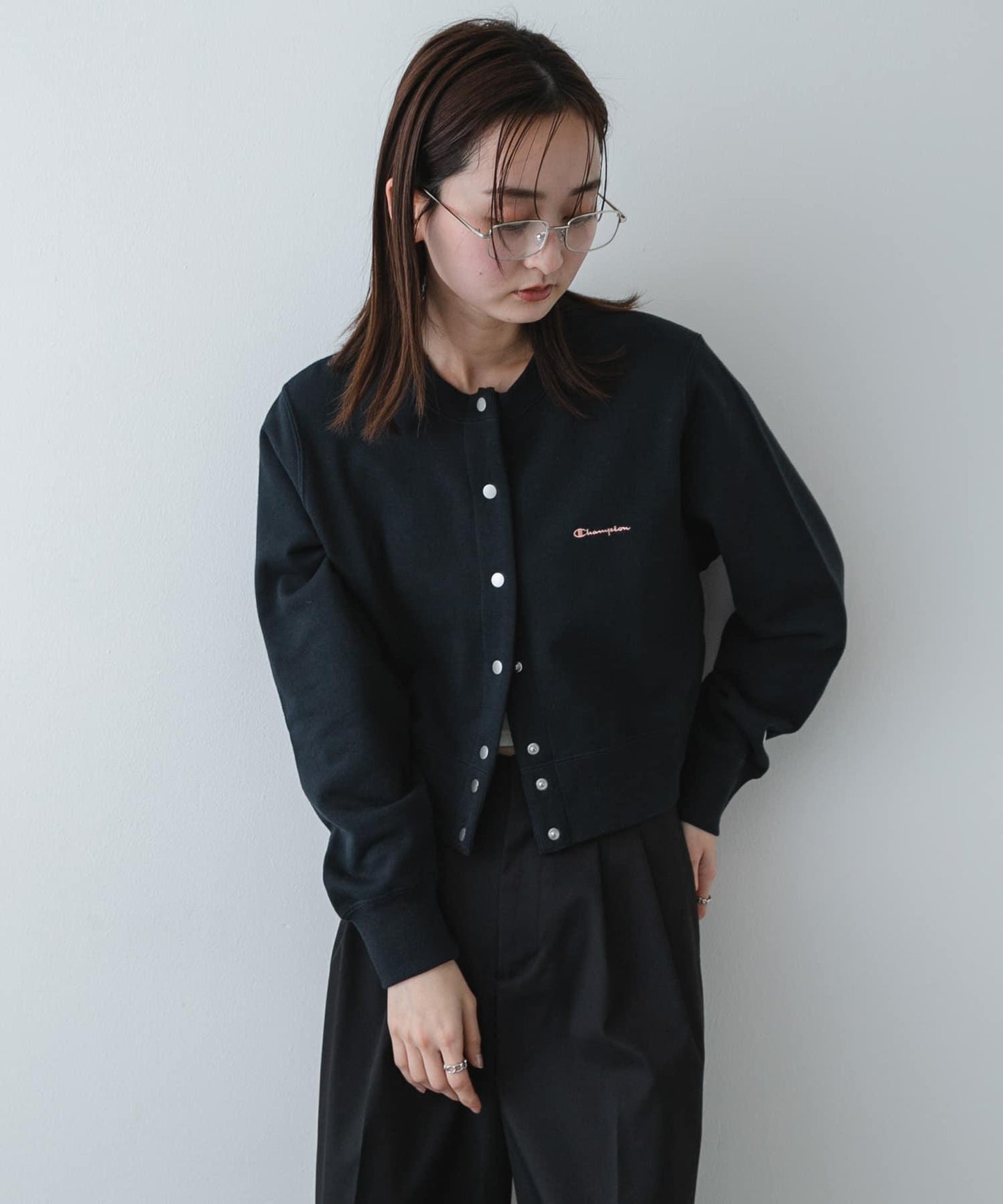 聯名款 CHAMPION×SENSE OF PLACE 衛衣面料開衫