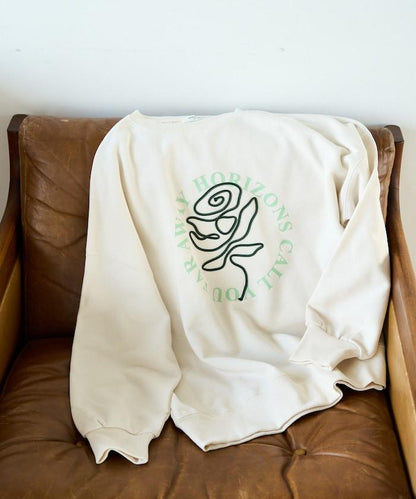 條碼刺繡×圓形LOGO印花 衛衣