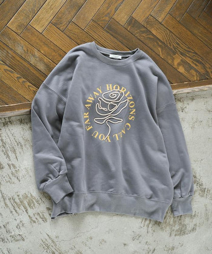 條碼刺繡×圓形LOGO印花 衛衣
