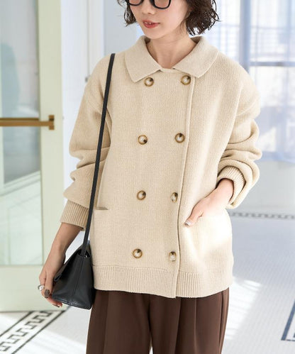 雙排扣 針織 夾克