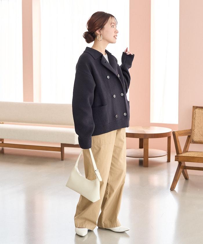 雙排扣 針織 夾克