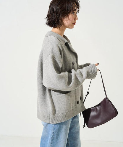 雙排扣 針織 夾克