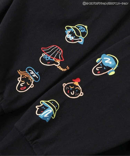 ちびまる子ちゃん（櫻桃小丸子） 聯名系列 袖部圖案長袖T恤