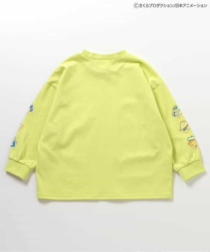 ちびまる子ちゃん（櫻桃小丸子） 聯名系列 袖部圖案長袖T恤