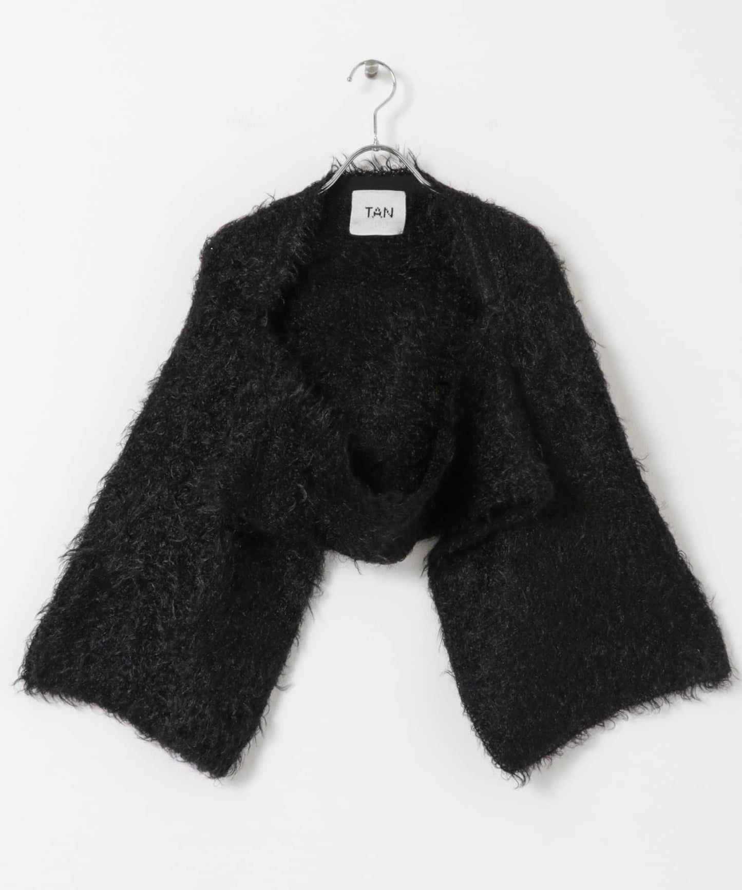 TAN METALLICLIKESHAGGY Bolero 小外套