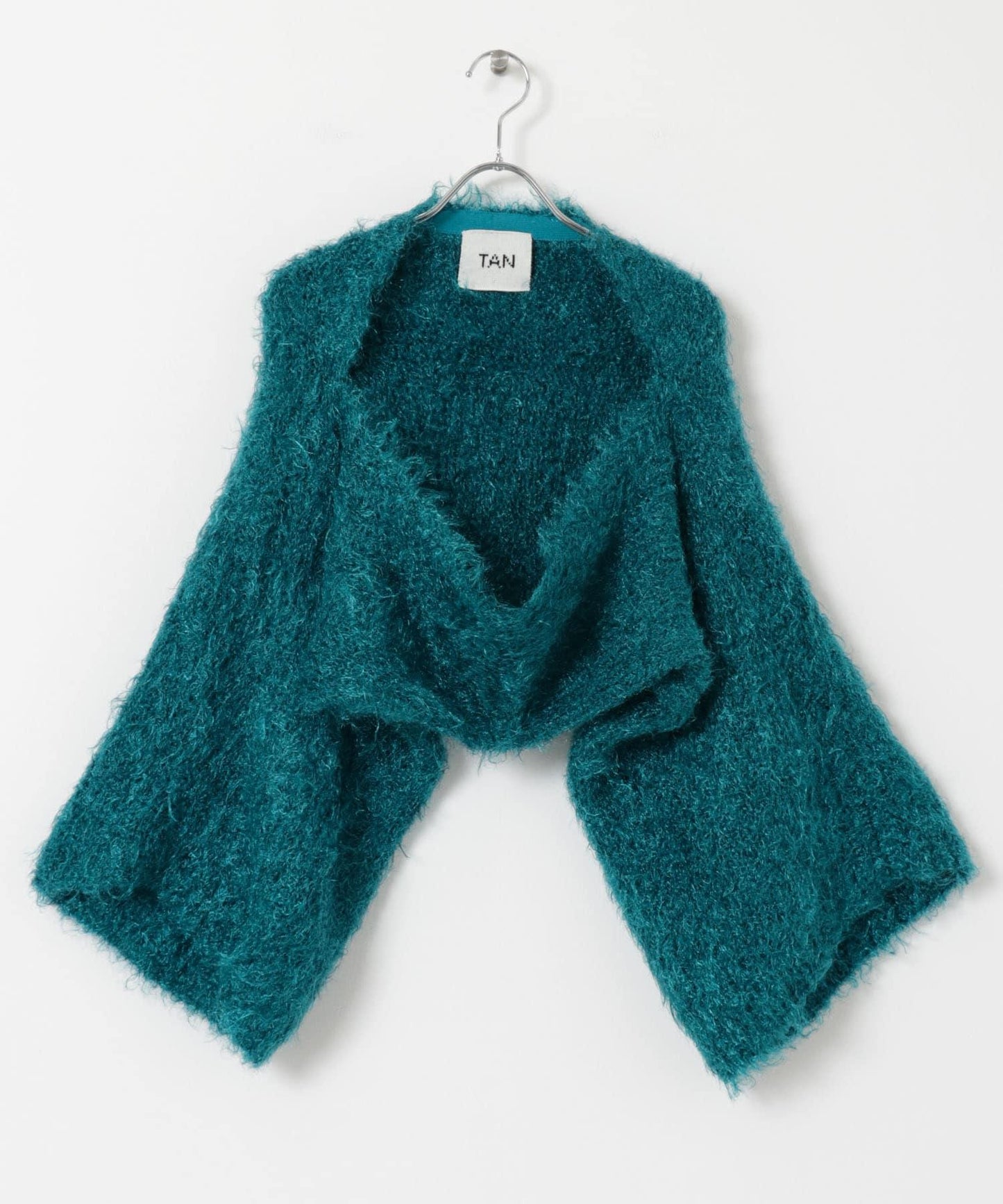 TAN METALLICLIKESHAGGY Bolero 小外套