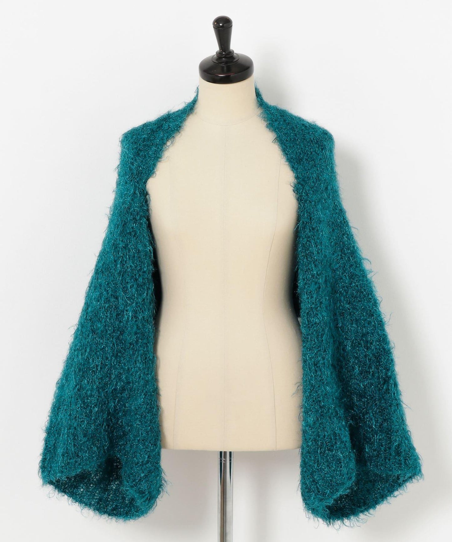 TAN METALLICLIKESHAGGY Bolero 小外套