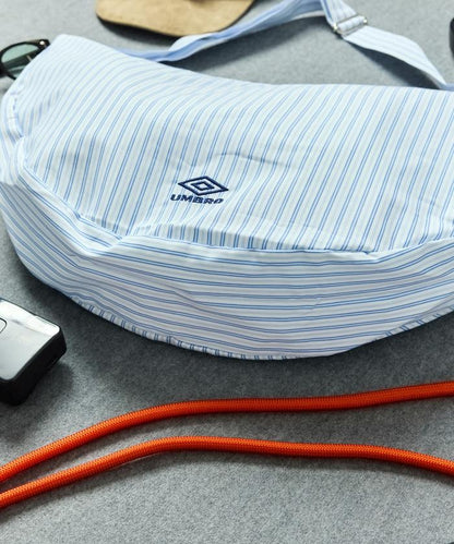 格紋條紋拼接 New Round Shoulder Bag 單肩包 聯名款