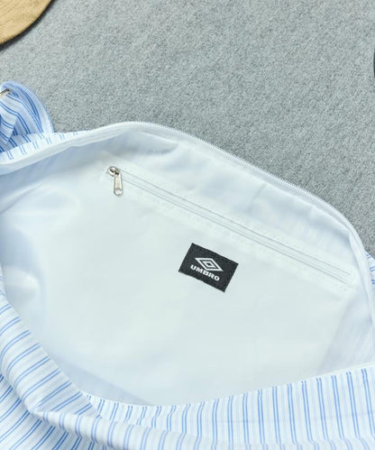 格紋條紋拼接 New Round Shoulder Bag 單肩包 聯名款