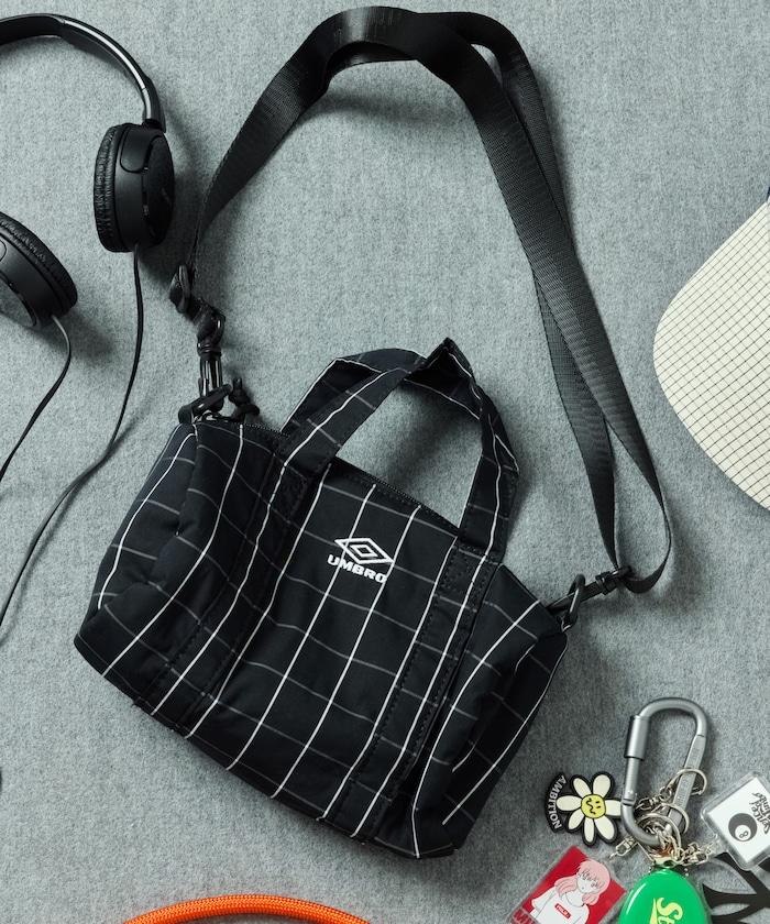 格紋條紋設計 Boston Mini Bag 迷你包（聯名款）