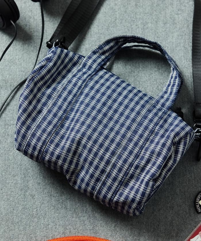 格紋條紋設計 Boston Mini Bag 迷你包（聯名款）