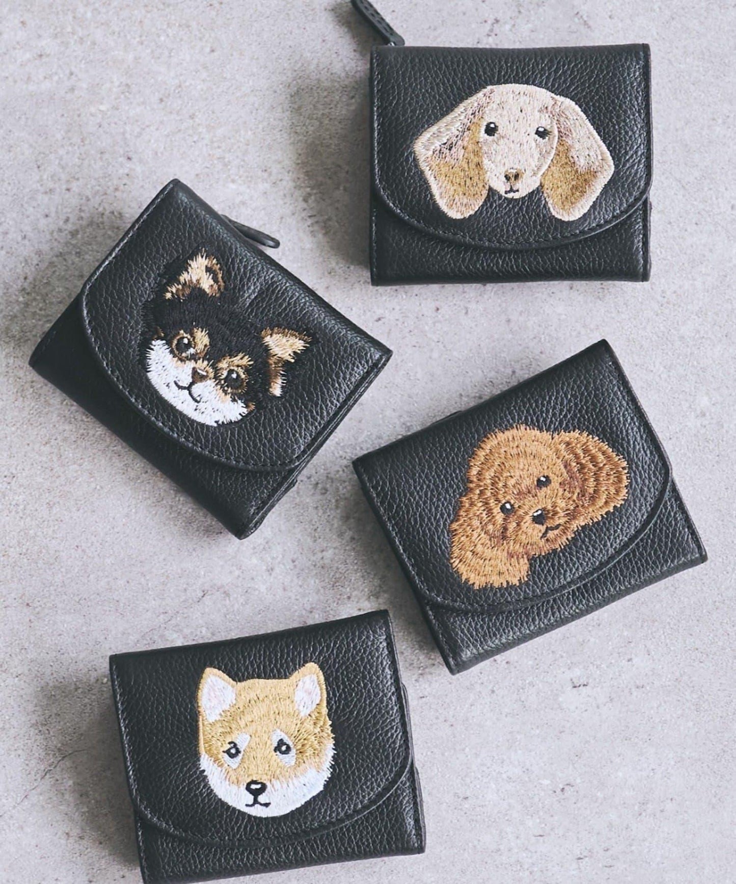Dog刺繡錢包