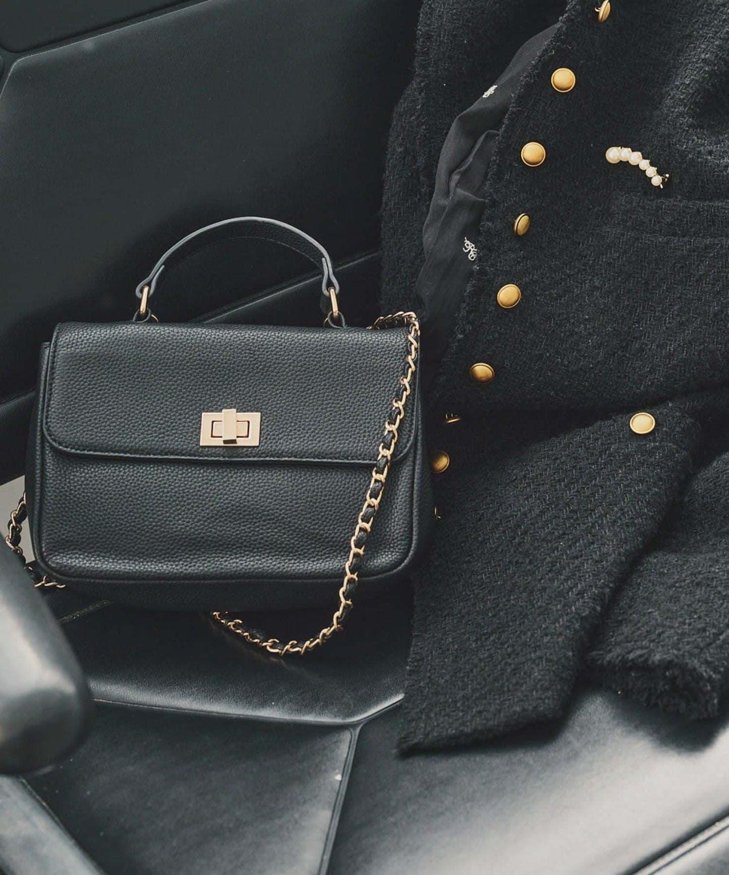 鏈條肩帶 2WAY 單肩包