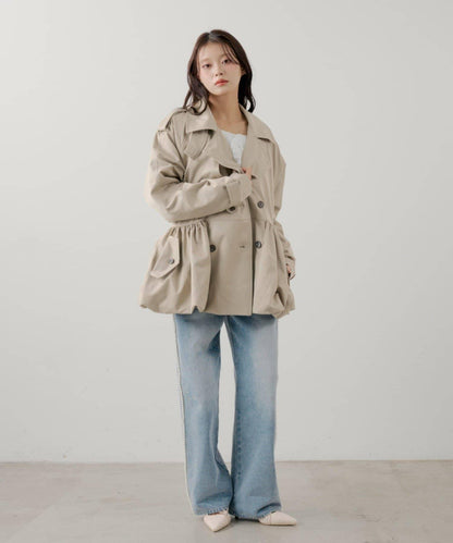 SALON by Chico 蓬鬆中長款風衣