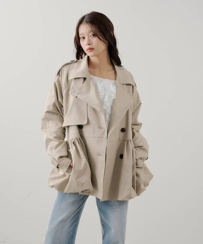 SALON by Chico 蓬鬆中長款風衣