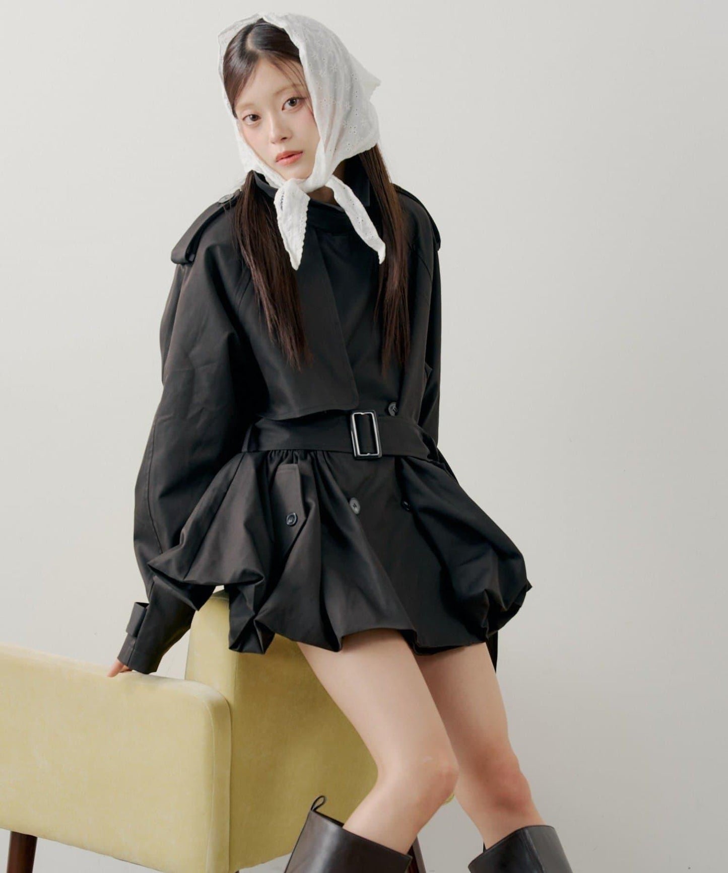 SALON by Chico 蓬鬆中長款風衣