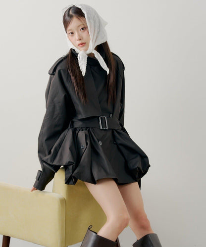 SALON by Chico 蓬鬆中長款風衣