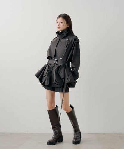 SALON by Chico 蓬鬆中長款風衣