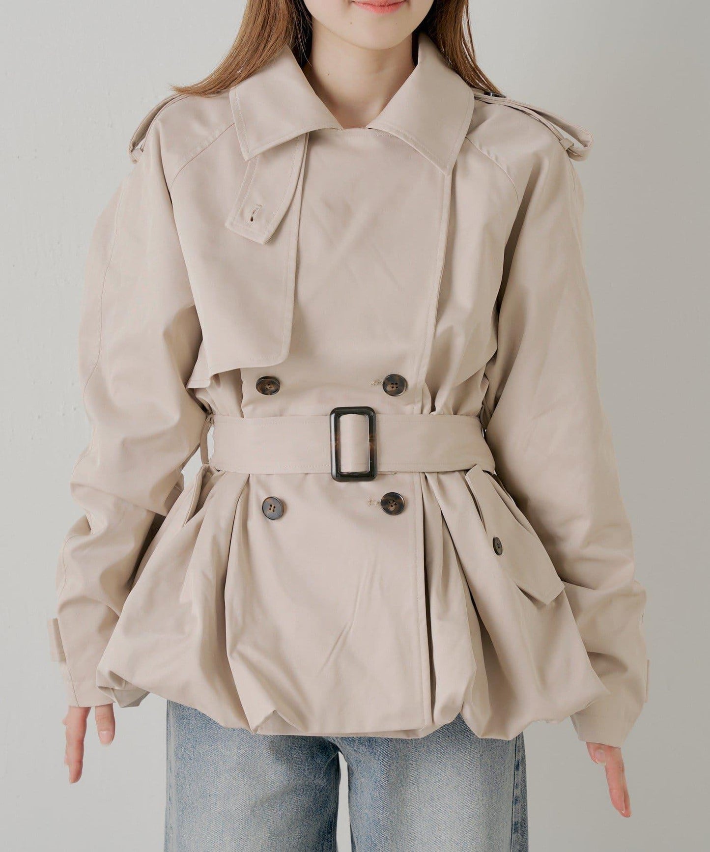 SALON by Chico 蓬鬆中長款風衣